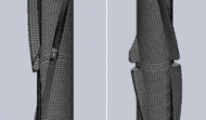 FEA Grid for Helical Strake Analysis